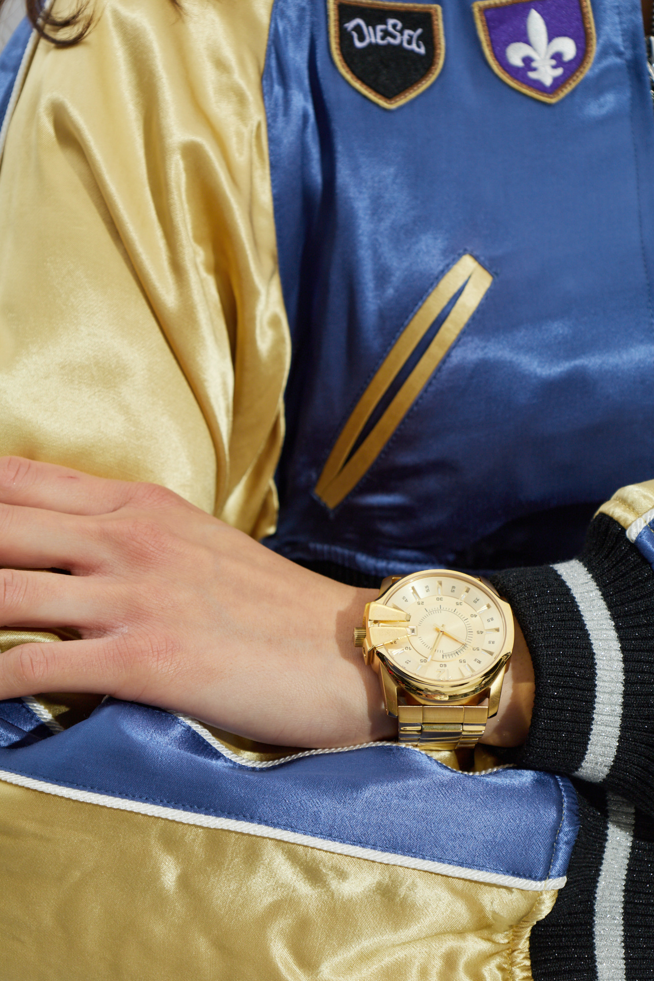 Gold Steel watch 